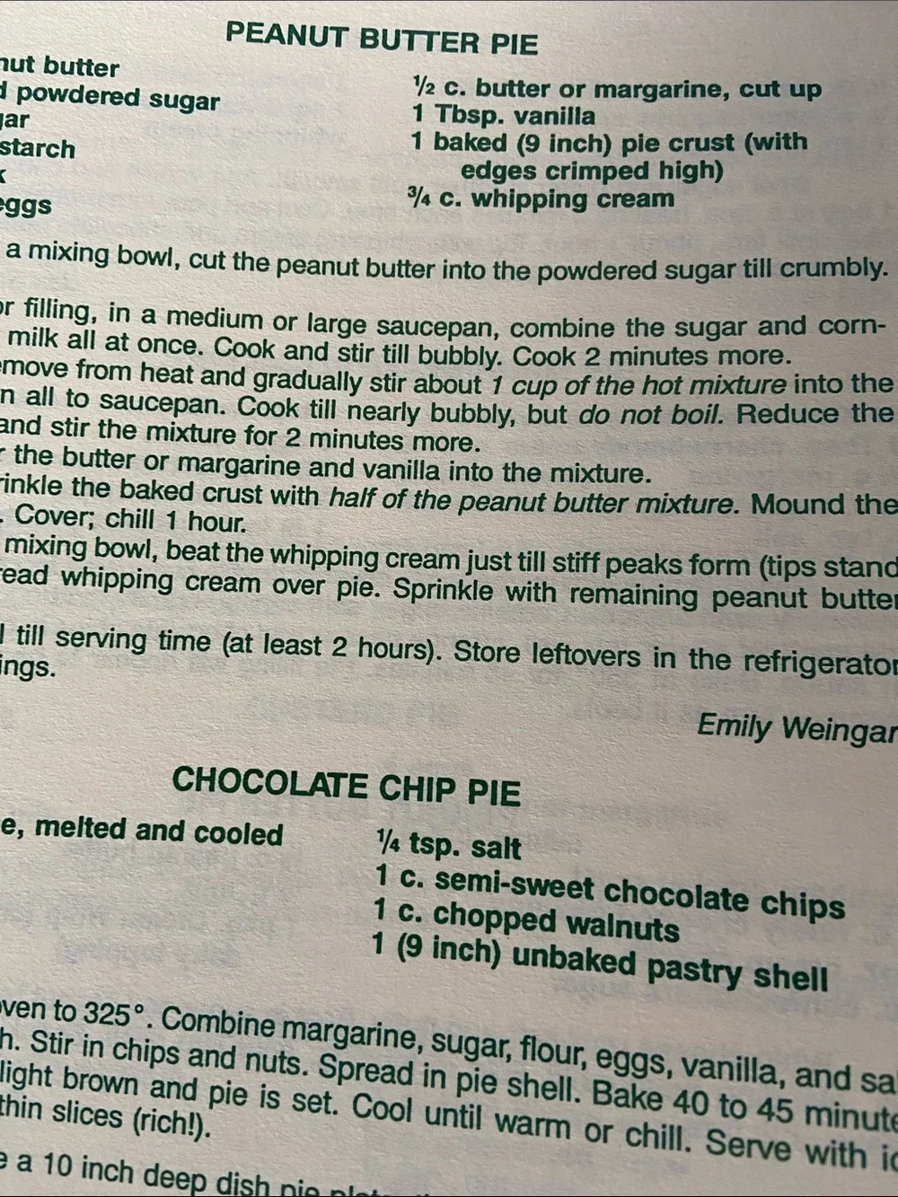 Vintage 90s 1990s OHIO Spiral Cookbook Chagrin Falls OH dessert cookies cake pie